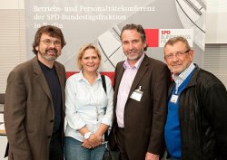 René Röspel, Karin Füshöh, Thomas Köhler und Klaus Böhme